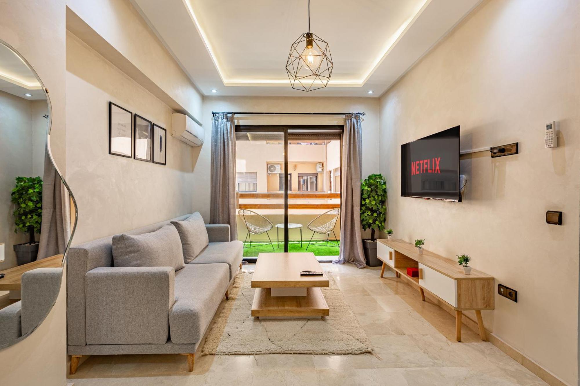 Jolie & Luxueux Appart A Gueliz - 100% Equipe Marakeş Dış mekan fotoğraf
