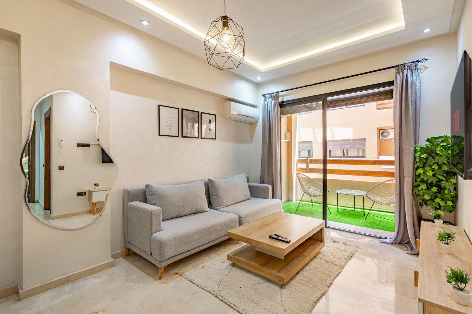 Jolie & Luxueux Appart A Gueliz - 100% Equipe Marakeş Dış mekan fotoğraf